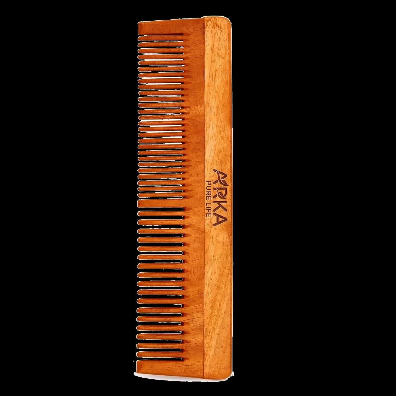 Arka Pure Life Premium Kacchi Neem Wood Comb For Hair Growth & Hairfall Control (Pack Of 1)