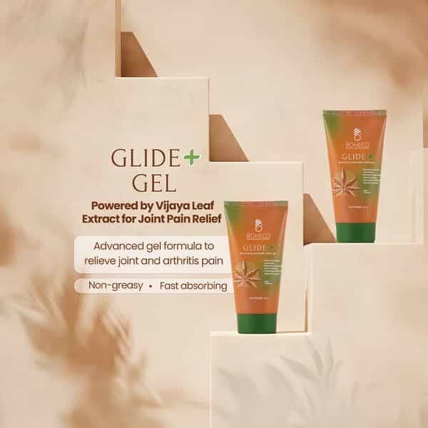 Boheco Glide+ Gel For Joint Pain Relief | With Vijaya Leaf Extract & Shallaki Extract | 50Gm