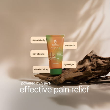 Boheco Glide+ Gel For Joint Pain Relief | With Vijaya Leaf Extract & Shallaki Extract | 50gm