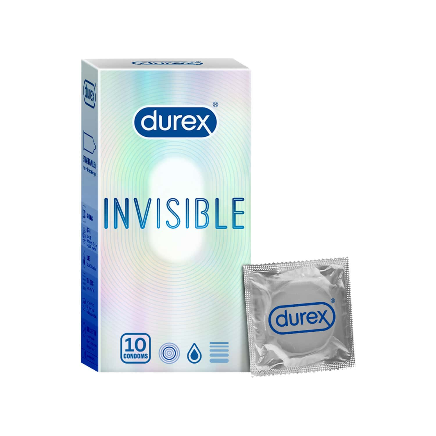 Buy Durex Invisible Super Ultra Thin Condoms For Men 10s Online And Get