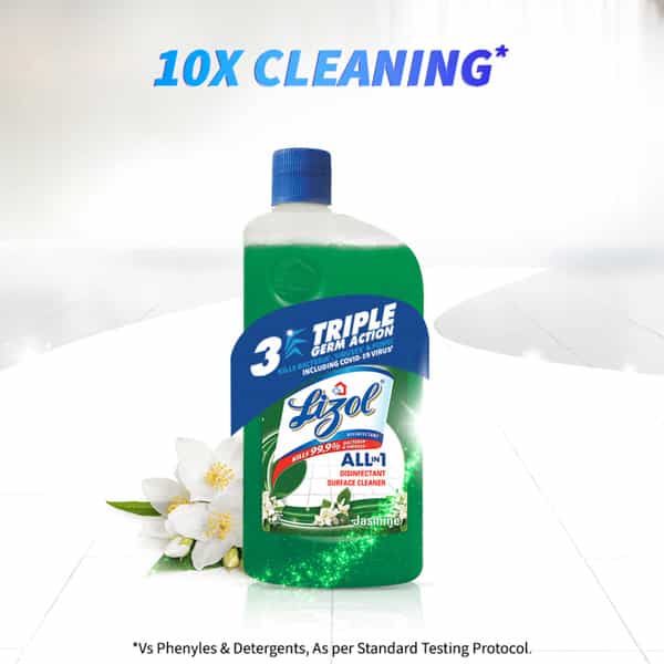 Lizol Jasmine Disinfectant Floor Cleaner Bottle Of 1000 Ml