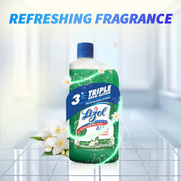 Lizol Jasmine Disinfectant Floor Cleaner Bottle Of 1000 Ml