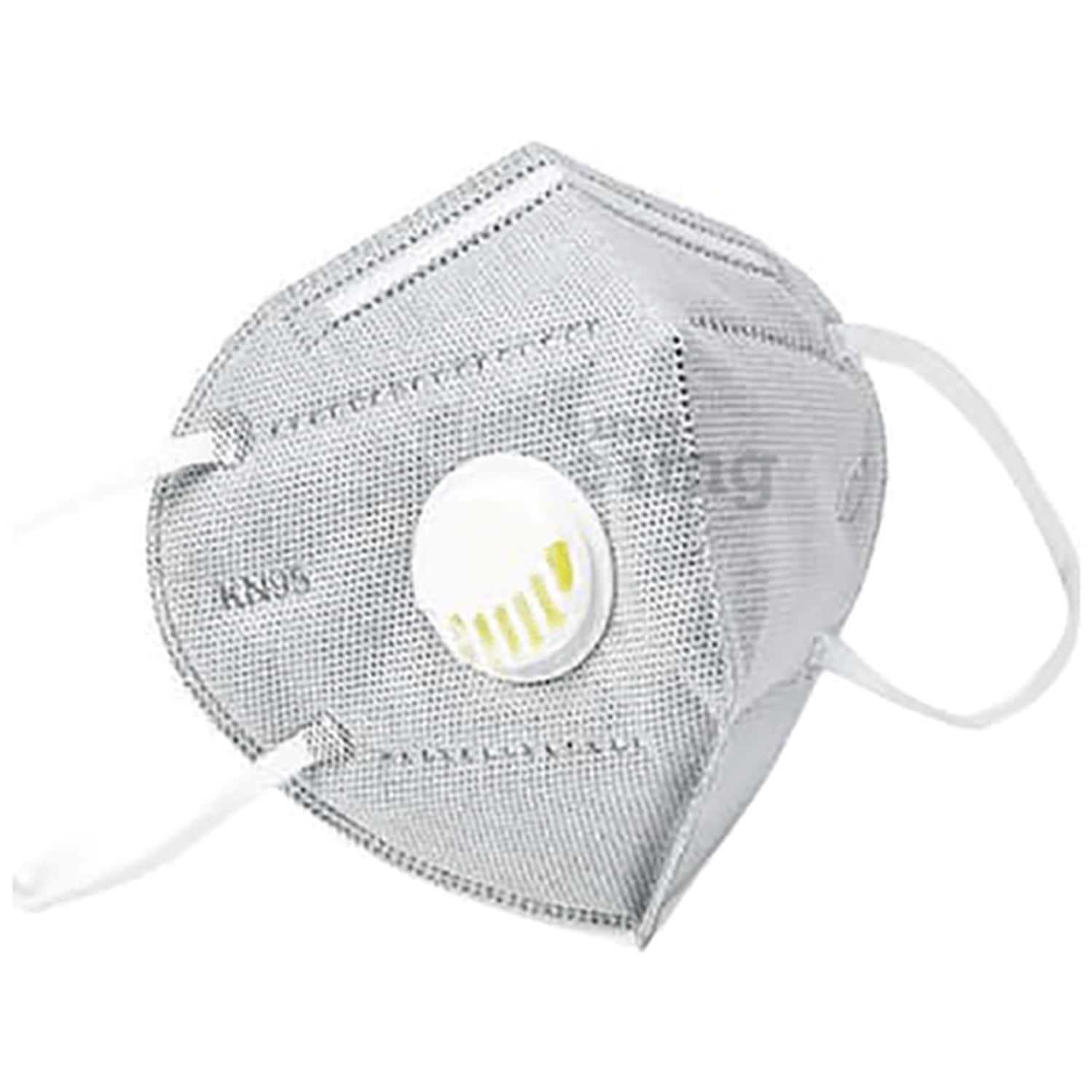 V-Cure Kn95 Mask With Valve Grey