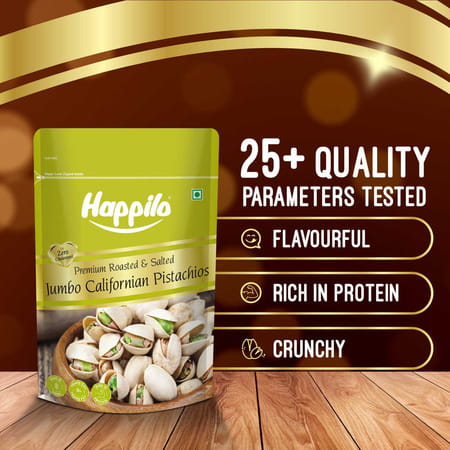 Happilo Premium Oven Roasted & Salted Pistachios 200g