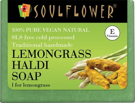Soulflower Lemongrass Haldi Soap 150gm