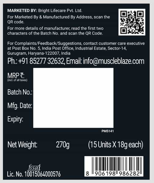 Muscleblaze Pre Workout Wrathx Powder| Natty Berries| 270G | Crash Free With Caffeine & Citrulline