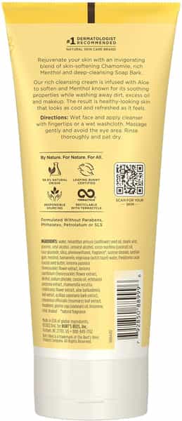Burt's Bees Deep Cleansing Cream | Chamomile | 170 G