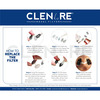 Clenare Replacement Filters Max Defense (Medium Round Pack Of 10 Pairs) Ultra-Breathable