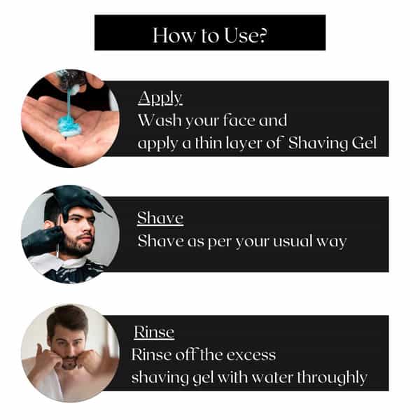 Beautisoul Non-Foaming Shave Gel | Aloevera Enriched Transparent Shave Gel | Men Offer 50 Ml + 500Ml