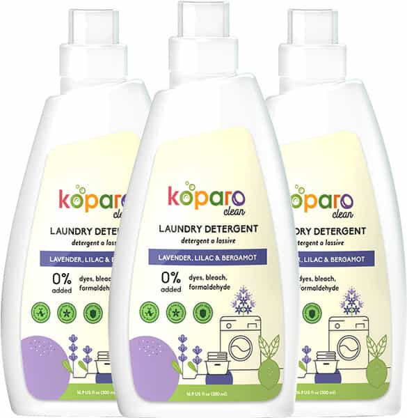 Koparo Laundry Liquid - Lavender - Natural & Non Toxic - Eco-Friendly - Tough On Stains - 500 Ml X 3