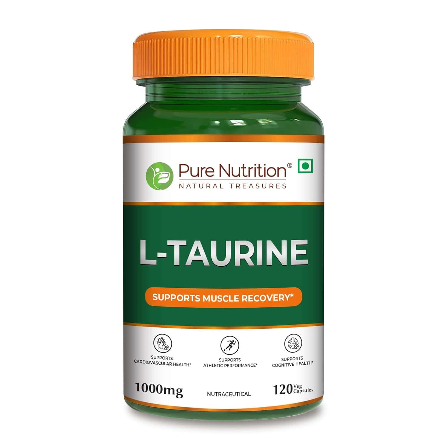 Pure Nutrition L-taurine 1000mg - 120 Veg Capsules