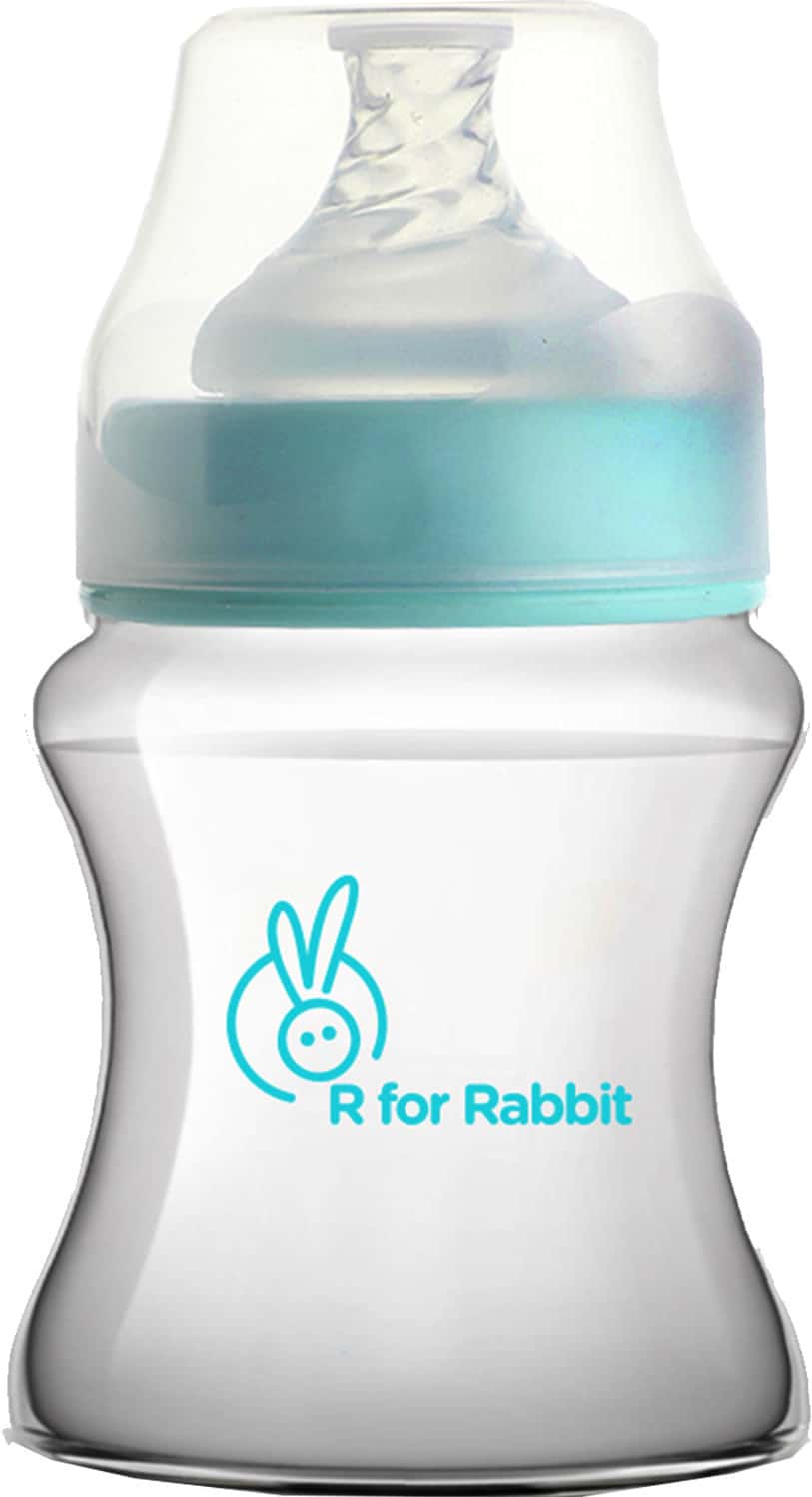 R For Rabbit Polypropylin First Feed 150ml Feeding Bottle - Light Blue