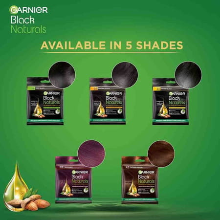 Garnier Black Naturals Oil Enriched Creme Color Deep Black 20ml + 20gm Pack Of 1