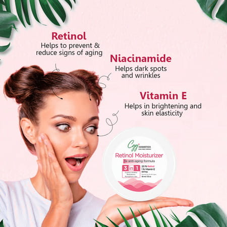 Cgg Cosmetics Retinol 2.5% Moisturizer - Youth Potion Active Retinol Aloe Vera&Shea Butter