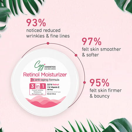 Cgg Cosmetics Retinol 2.5% Moisturizer - Youth Potion Active Retinol Aloe Vera&Shea Butter