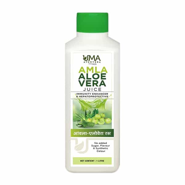 Uma Ayurveda Amla Alovera Ayurvedic Shake - Useful In Digestive Care - 1 Litre