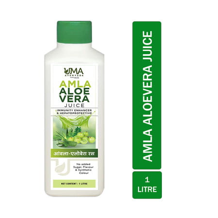 Uma Ayurveda Amla Alovera Ayurvedic Shake - Useful In Digestive Care - 1 Litre