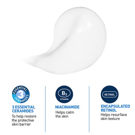 Cerave Resurfacing Retinol Serum, Reduces Acne Marks With Licorice Root Extract & Niacinamide 30ml