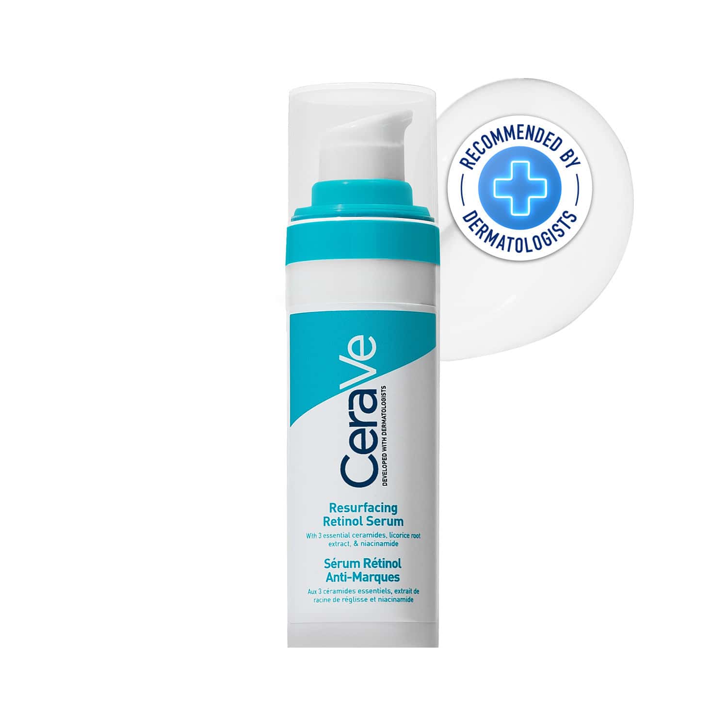 Cerave Resurfacing Retinol Serum | Reduces Acne Marks With Licorice Root Extract & Niacinamide 30ml