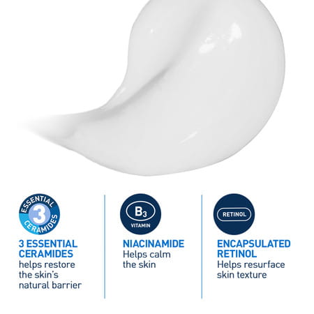 Cerave Resurfacing Retinol Serum | Reduces Acne Marks With Licorice Root Extract & Niacinamide 30Ml