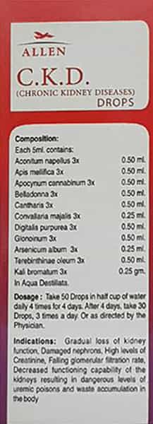 Allen Laboratories A92 Chronic Kidney Diseases Dro