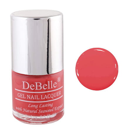 Debelle Gel Nail Lacquer Princess Belle Coral Orange Nail Polish-8ml