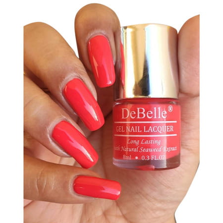Debelle Gel Nail Lacquer Princess Belle Coral Orange Nail Polish-8ml