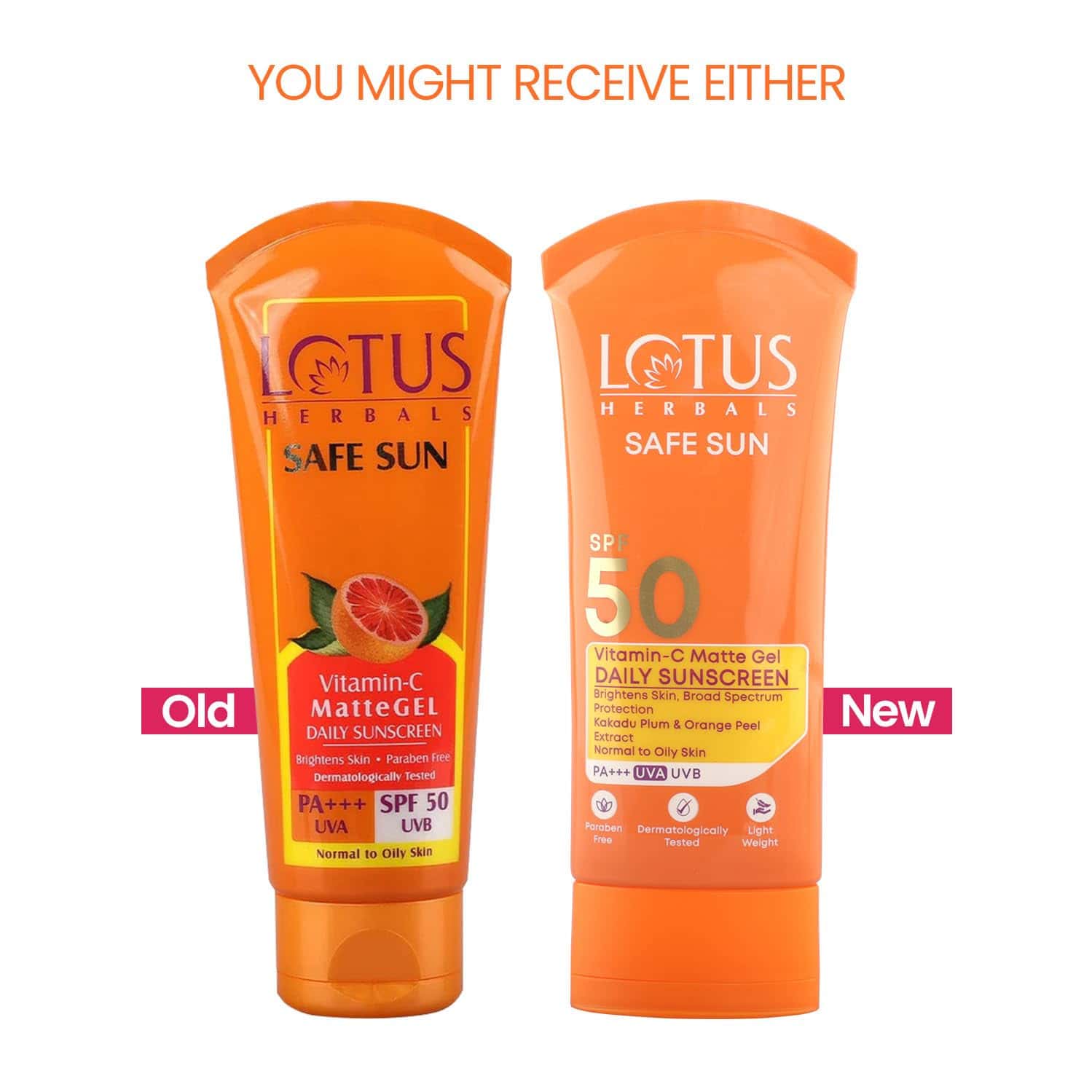 Lotus Herbals Safe Sun Vitamin C Matte Gel Daily Sunscreen | Spf50 Pa+++ | Normal Or Oily Skin | 75g