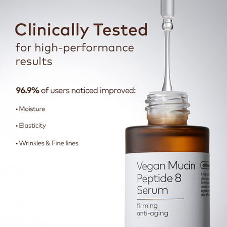 The Face Shop Alltimate Vegan Mucin Peptide 8 Serum - No Snails | Anti Aging | Hydrating - 30ml