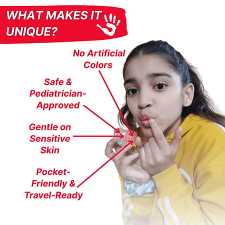 Healthbest Kidbest Lip Balm For Kids|Extra Nourishing|Dry & Damaged Lips|Watermelon Flavor|7gm