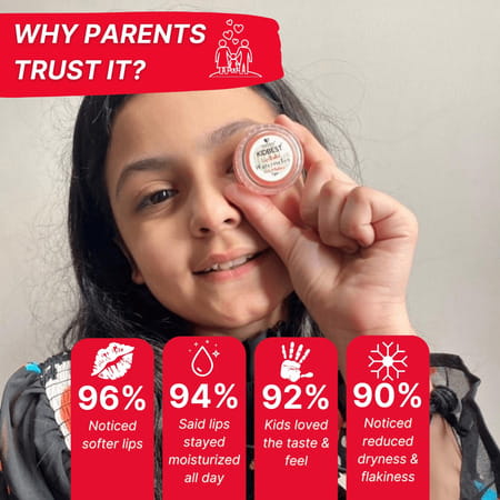 Healthbest Kidbest Lip Balm For Kids|Extra Nourishing|Dry & Damaged Lips|Watermelon Flavor|7gm