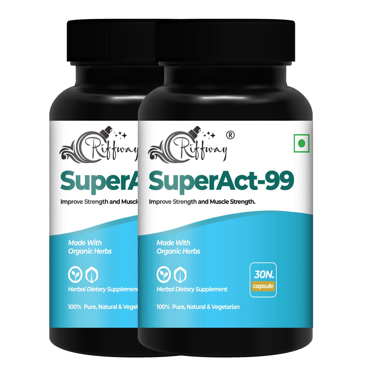 Super Act Wellness Capsule For Men | Heighten Energy | Power & Immunity 100% Ayurvedic (60 Capsules)