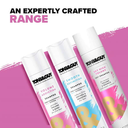 Toni & Guy Volume Addiction Shampoo | Gives Natural Volume & Bounce To Fine Hair | 250ml