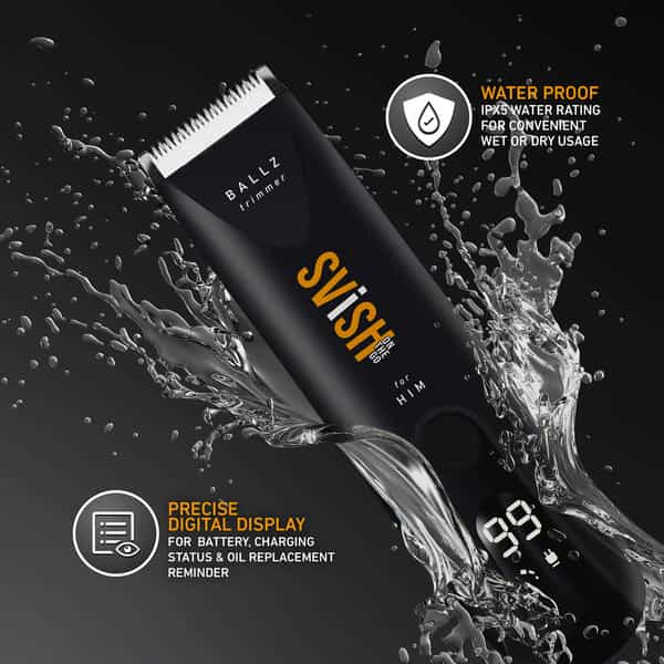 Svish On-The-Go | Ballz Trimmer For Men Kit For Groin & Pubic Hair Area