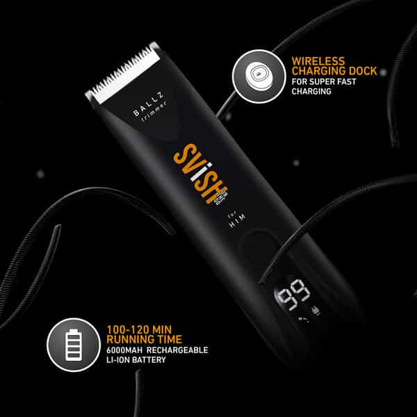Svish On-The-Go | Ballz Trimmer For Men Kit For Groin & Pubic Hair Area