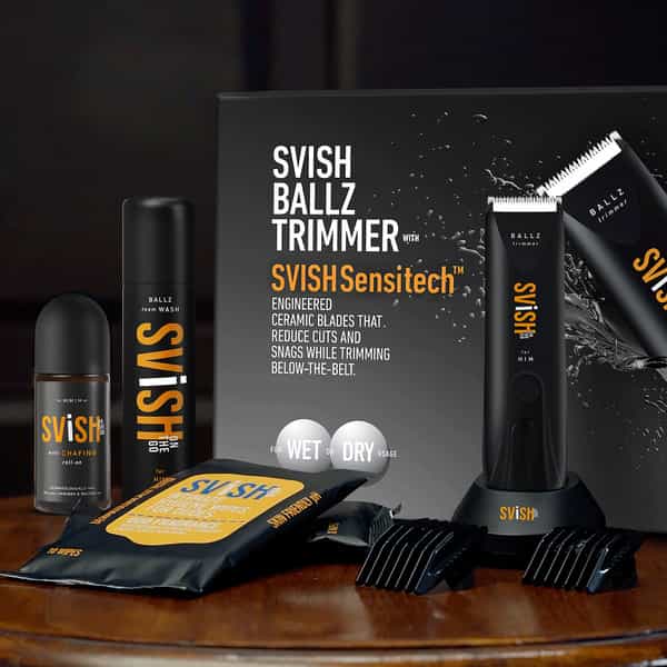 Svish On-The-Go | Ballz Trimmer For Men Kit For Groin & Pubic Hair Area