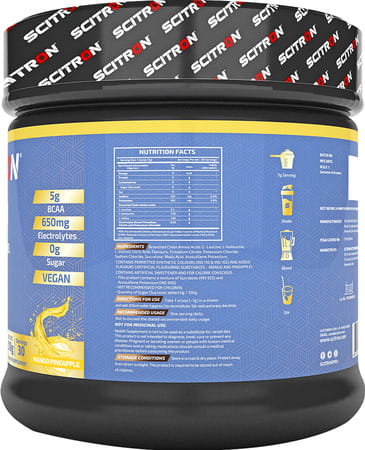 Scitron Nitro Series Bcaa Intra Workout Fuel - 210g (Mango Pineapple)