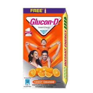 Glucon-D Tangy Orange Flavour Glucose Powder 1kg | With Free Sipper