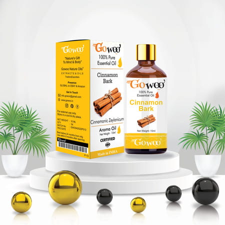 Pack Of 2 Cinnamon Bark Essential Oil And Aloe Vera Carrier Oil - 100% Pure & Natural Oil