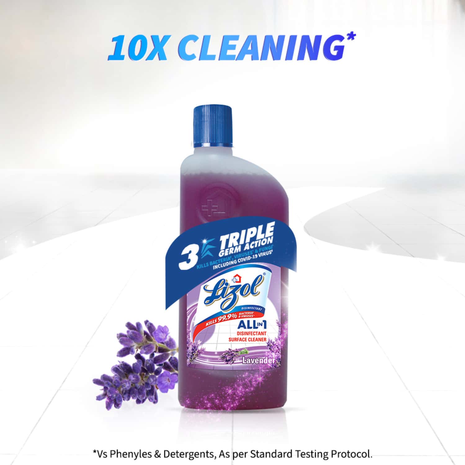 Buy LIZOL LAVENDER DISINFECTANT FLOOR CLEANER LIQUID BOTTLE OF 500 ML