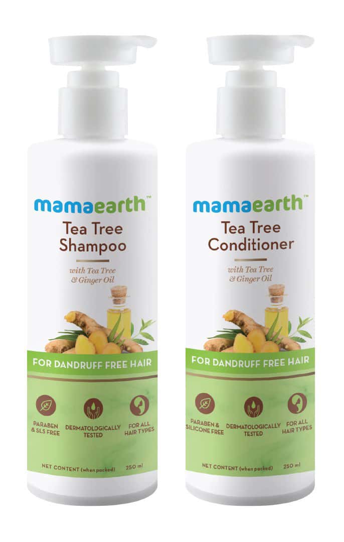 Buy Mamaearth Tea Tree Anti Dandruff Shampoo 250ml And Conditioner