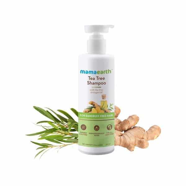 Mamaearth Tea Tree Anti Dandruff Shampoo - 250Ml And Conditioner - 250Ml Box Of 500 Ml