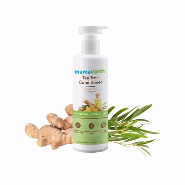 Mamaearth Tea Tree Anti Dandruff Shampoo - 250Ml And Conditioner - 250Ml Box Of 500 Ml