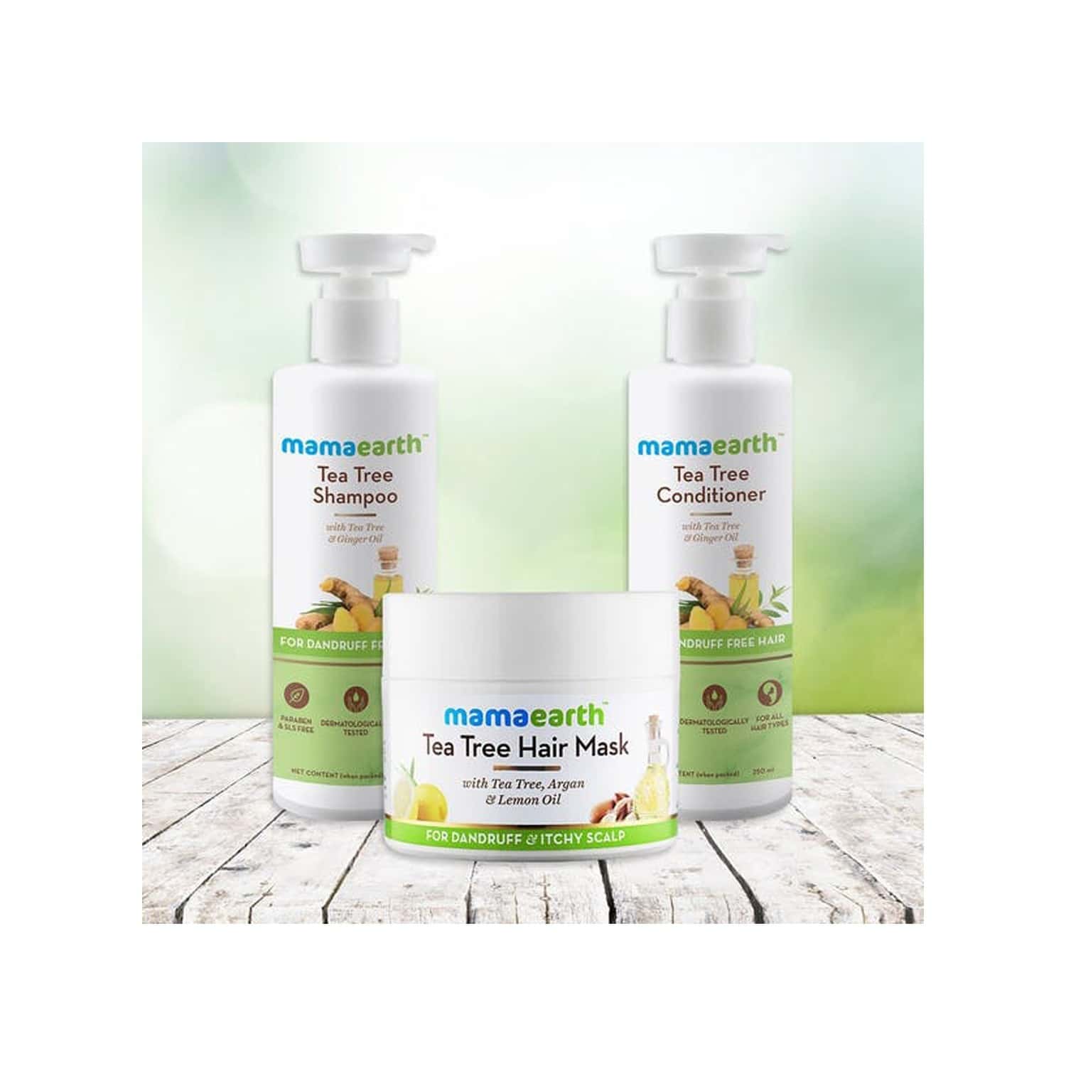 Buy MAMAEARTH TEA TREE ANTI DANDRUFF SHAMPOO 250ML AND CONDITIONER
