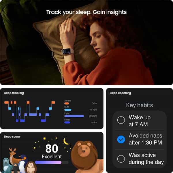 Samsung Galaxy Fit3 40Mm Amoled Smart Watch 1.6 Silver (Sm-R390nzsainu) - Unit