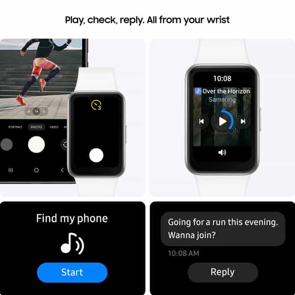 Samsung Galaxy Fit3 40Mm Amoled Smart Watch 1.6 Silver (Sm-R390nzsainu) - Unit