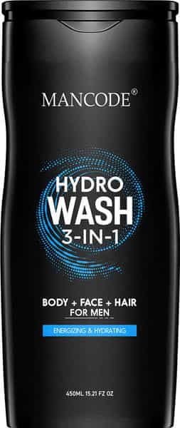 Mancode Hydro Wash 3 In 1 ( Body+Face+Hair ) | 450Ml