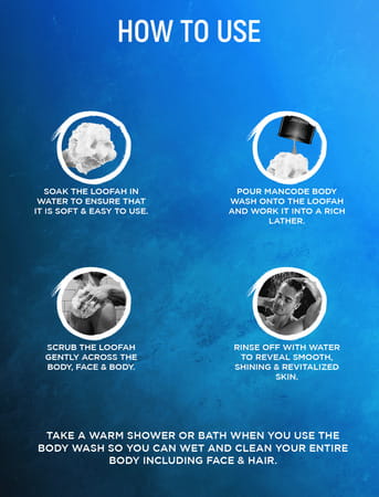 Mancode Hydro Wash 3 In 1 ( Body+Face+Hair ) | 450ml