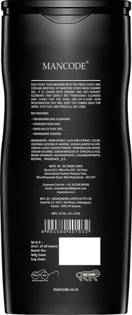 Mancode Hydro Wash 3 In 1 ( Body+Face+Hair ) | 450ml