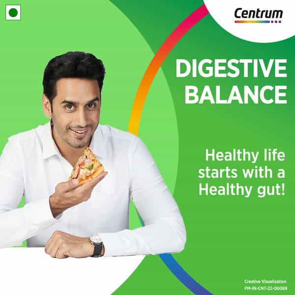 Centrum Digestive Balance Gummies | 30S 100% Veg Multivitamin